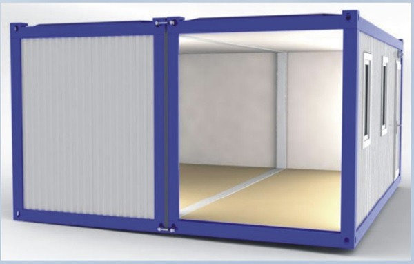 Không gian nội thất nhà container 2 tầng hiện đại